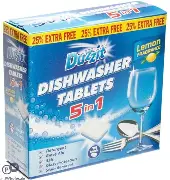 Duzzit 5-in-1 Lemon Dishwasher Tablets 12 Pack