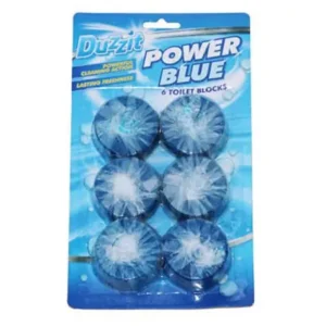 Duzzit Power Blue Toilet Blocks 6 Pack