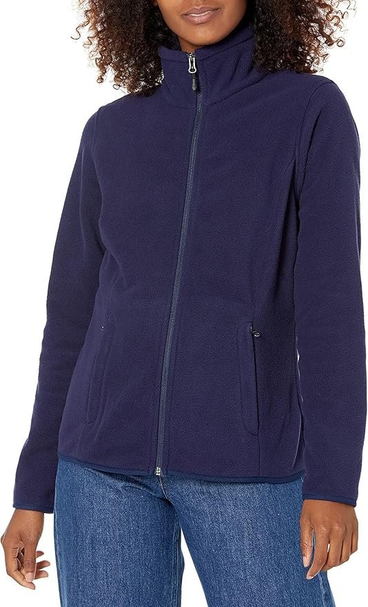 Amazon Essentials Women'S Classic-Fit Long-Sleeved Full Zip Soft Fleece Jacket (S)