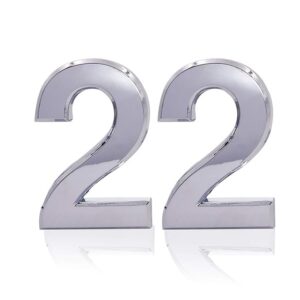 2 Pieces Self-Adhesive House Numbers 2 2 High Door Address Stickers (2.75 inch)