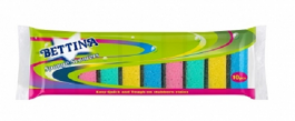Bettina Assorted Colour Sponge Scourers 10 Pack