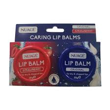 Nuage Original & Strawberry Caring Lip Balms 20g 2 Pack