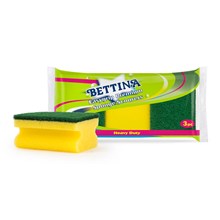 Bettina Easy Grip Premium Sponge Scourers 3 Pack