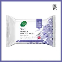 Pure 3-In-1 Make-Up Removal Wipes 25 Pack
