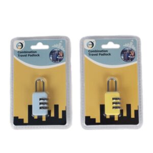 DID 3 Digit Combination Travel Padlock Assorted