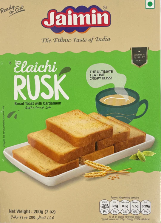 Jaimin Elaichi Rusk - 200g
