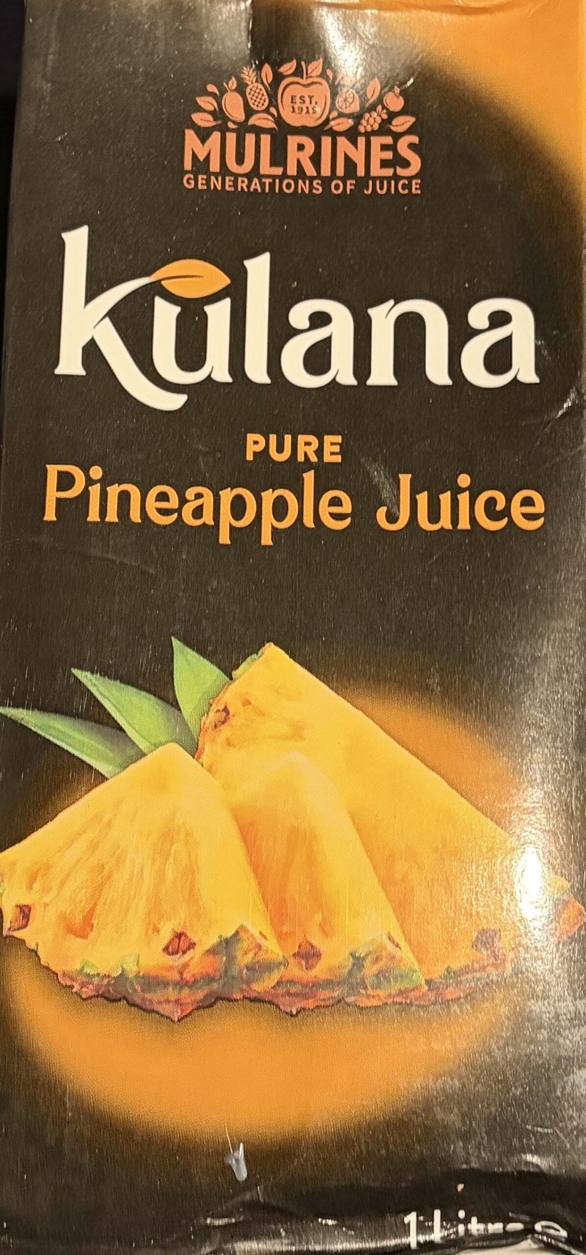 Kulana Pure Pineapple juice 1 ltr
