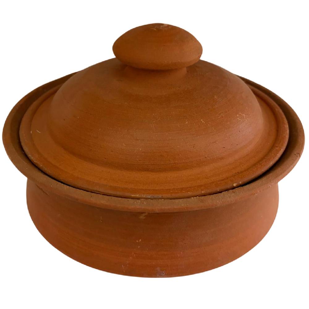 Terracotta clay pot (Clay Handi Earthen Pot) with Lid 