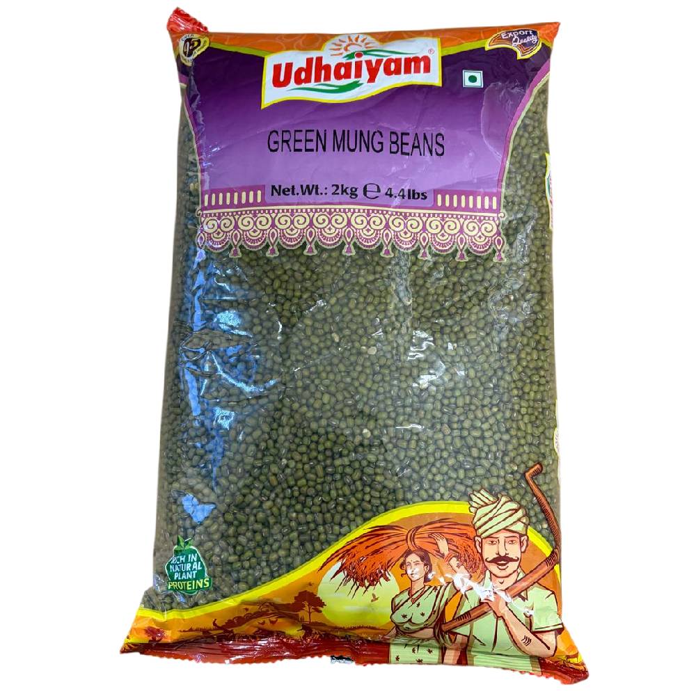 Udhaiyam Green Mung Beans – 2kg