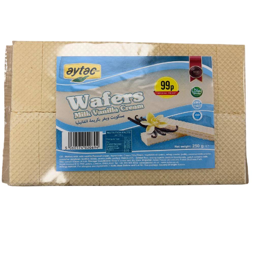 Aytac Wafers with Milk Vanilla Cream - 250g