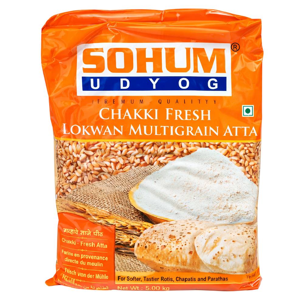 Sohum Udyog Chakki Fresh Multigrain Atta - 5kg