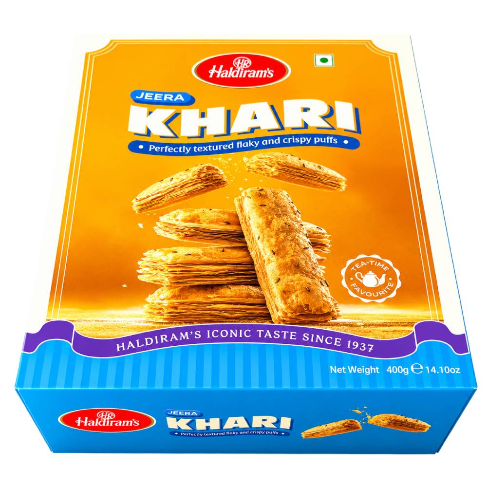 Haldiram's Jeera Khari jumbo pack (Flaky and Crispy Puffs) - 400g