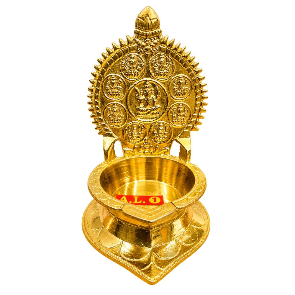 Vinayagar and Ashtalakshmi Vilakku Brass - Image 5