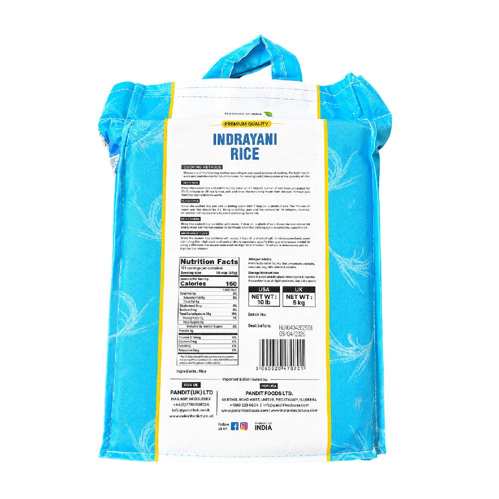 Pandit Foods Indrayani Rice - 5kg - Image 2