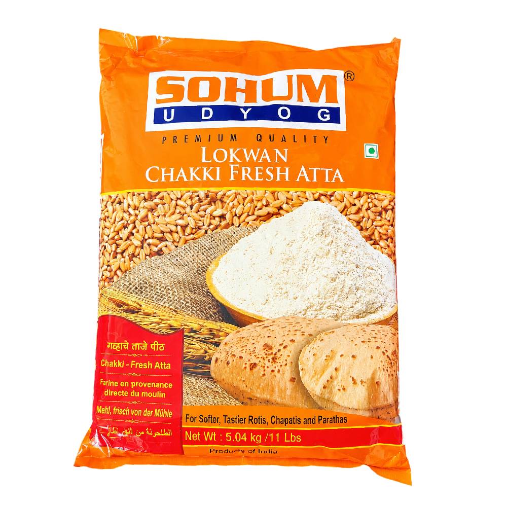 Sohum Udyog Lokwan Chakki Fresh Atta - 5.04kg