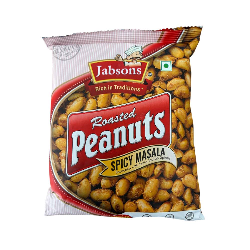 Jabsons Roasted Peanuts Spicy Masala - 140g